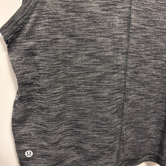 Lululemon Sweat Date Tank Heathered Black - Size 4 - Picture 9 of 9
